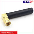 STA 2DBI 433MHZ 868MHZ GSM WIFI 5.8GHZ SMA right angle Rubber Duck antenna